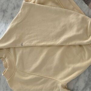 Alo yellow sweatshirt